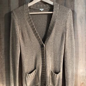 J. Crew Gold cardigan